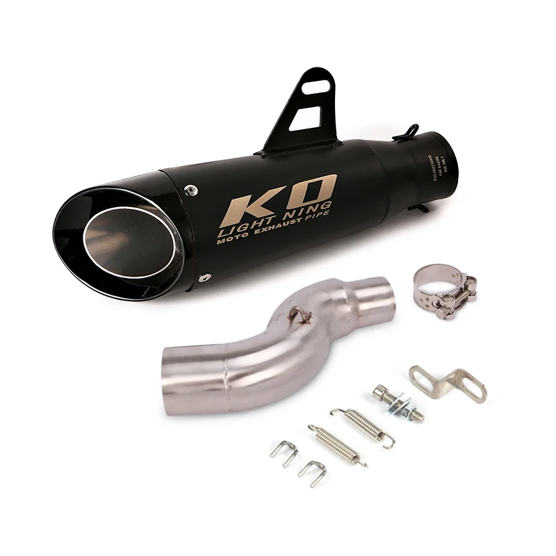 Slip On Motorcycle Exhaust Mid Link Pipe And 51mm Vent Tube Stainless Steel Exhaust System For Honda CTX 700 - Image 4