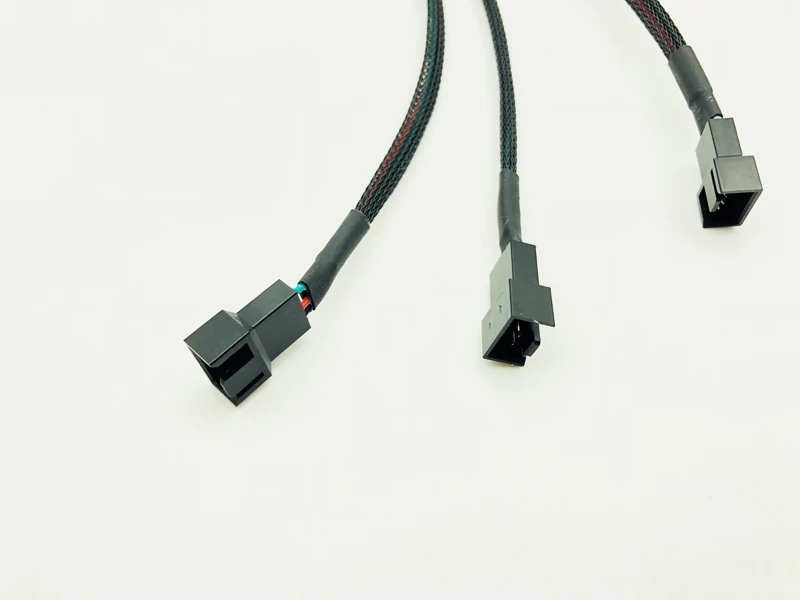 5 шт. 4Pin разветвитель кабеля 1 до 3 PWM 4 P разъем 3/4 Pin вентилятор с ШИМ управлением