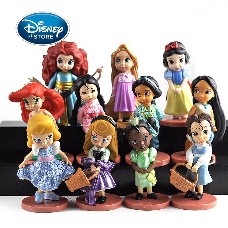 Telemacos Referéndum siga adelante Figuras de acción de Princesas Disney, juguetes de Rapunzel, Bella,  Cenicienta, Alice, Blancanieves, Ariel, modelo de PVC, decoraciones para  tartas de boda, 11 unids/set por Set|Figuras de acción| - AliExpress