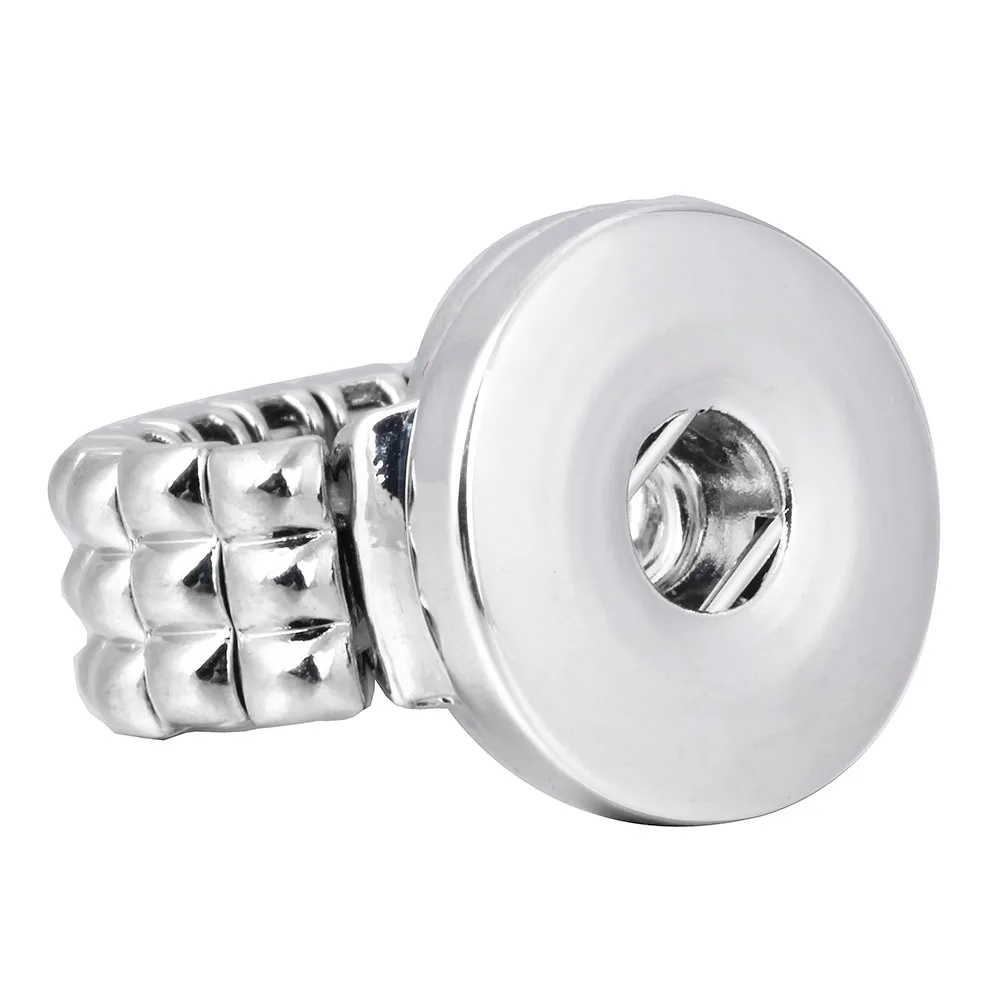 New Elasticity Snap Button Ring Jewelry Simple Style 18mm Snap Button