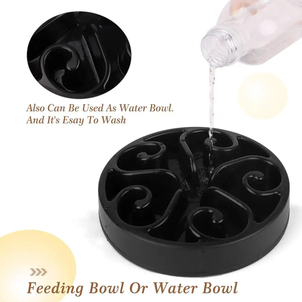 Dog Feeding Bowl Slow Feeder Bath Non Slip Non Toxic Pet Accessories Dog Slow Feeder Bowl For Cat Pets Slow Feeder Dog Bowl