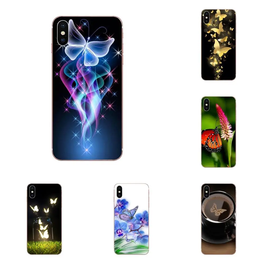 Beauty Colorful Butterfly Coque Shell TPU Phone Skin For Galaxy J1 J2 J3 J330 J4 J5 J6 J7 J730 J8 2015 2016 2017 2018 mini Pro | Мобильные
