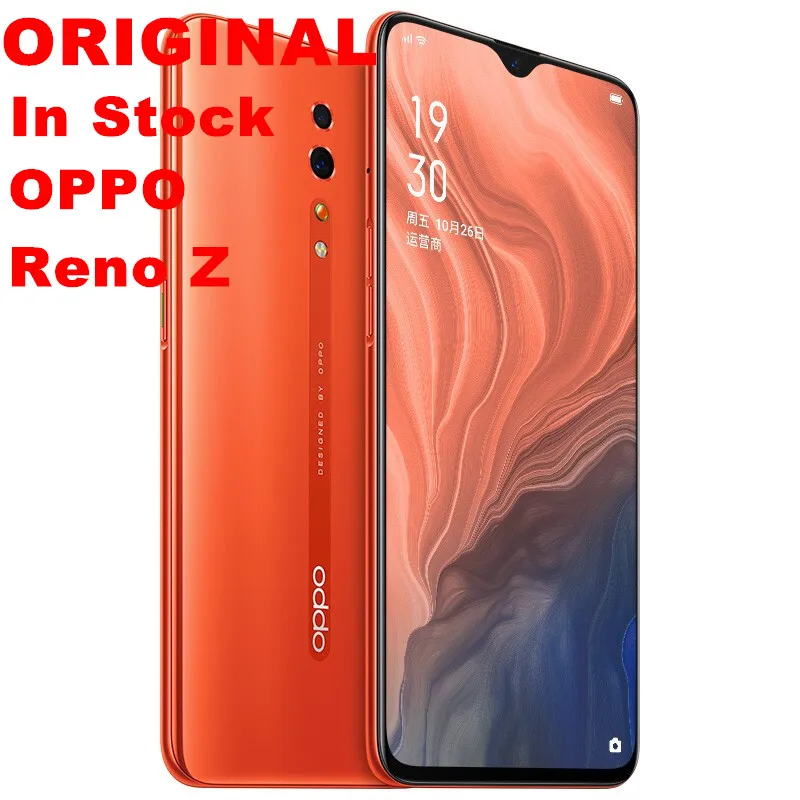 Новая модель Оригинального смартфона Oppo Reno Z Android 9 0 с экраном отпечатка пальца Helio