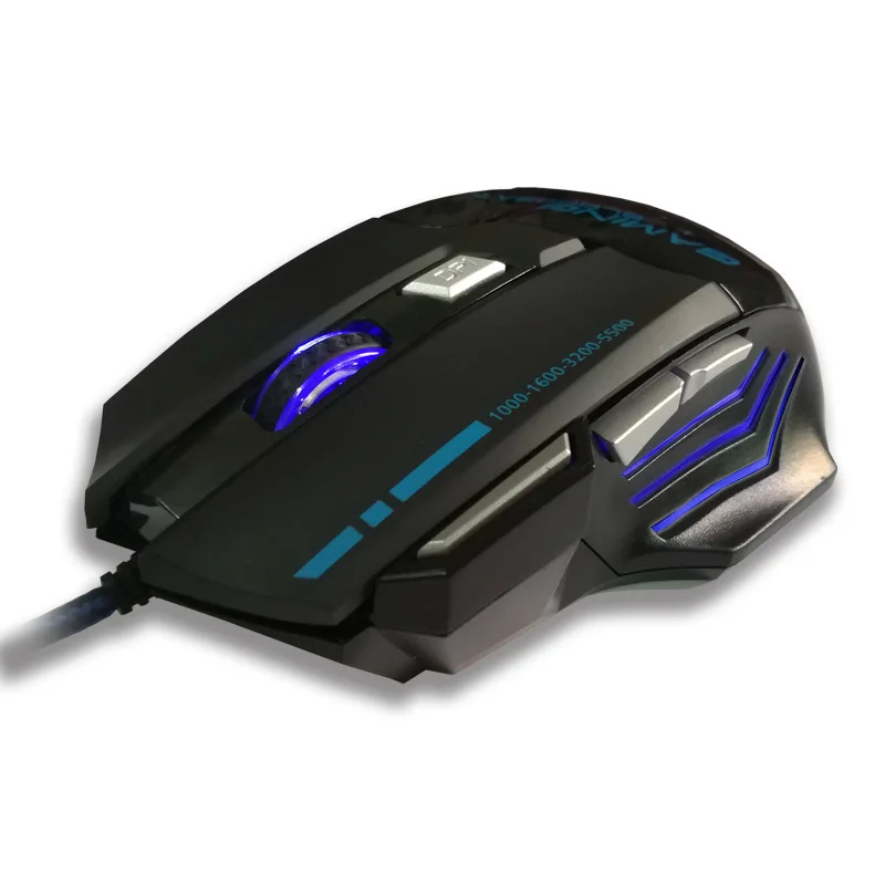 Проводная игровая мышь RGB marquee USB программируемая Макросъемка 7D 4800 dpi игровая мышь для win8 10 32 бит IOS
