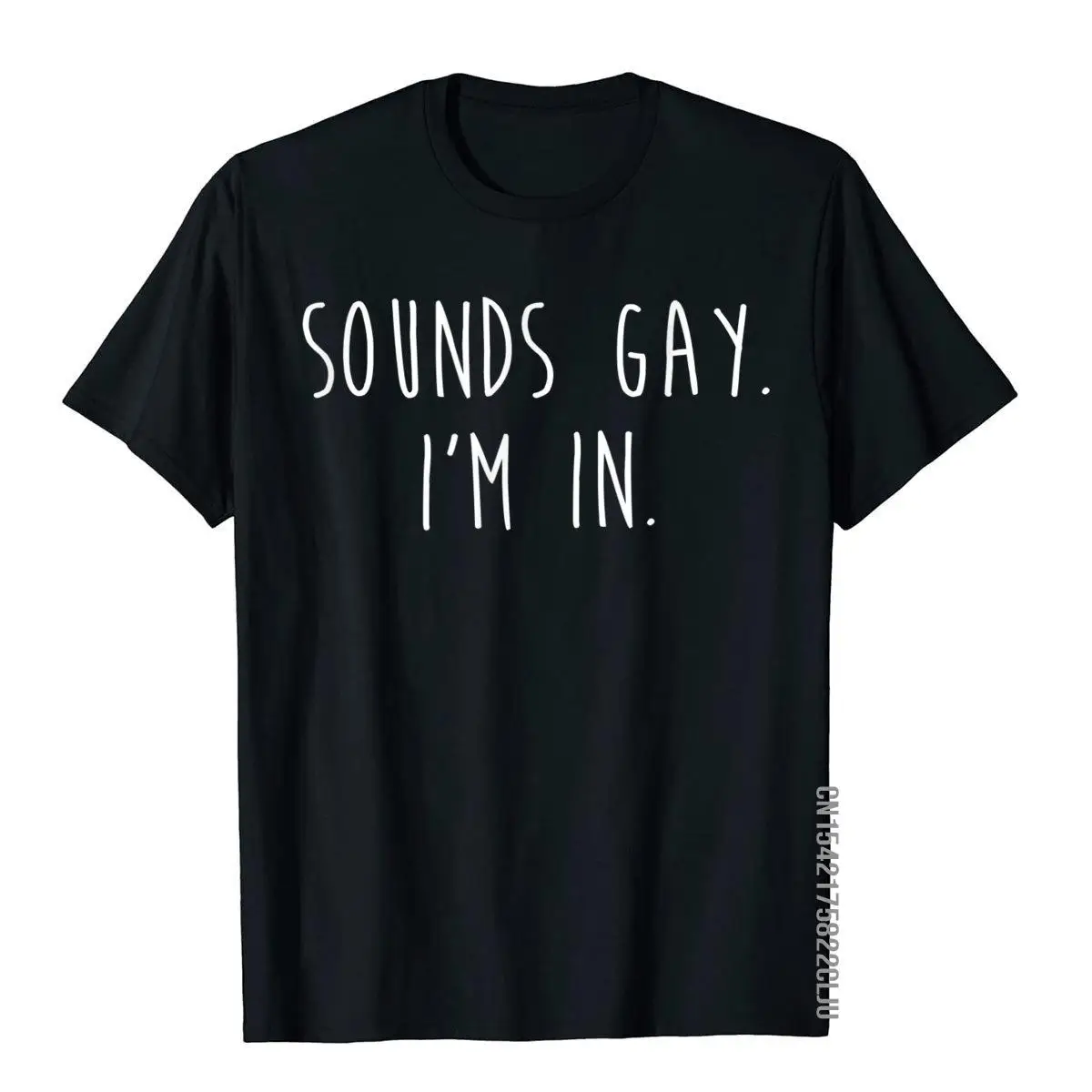 Funny Gay Pride Sounds Gay I'm In LGBTQ T-Shirt__97A243black