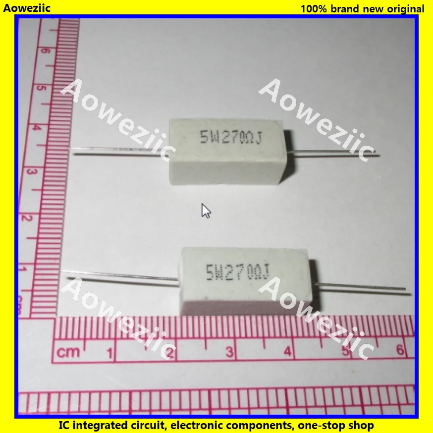 

Горизонтальное сопротивление цемента RX27, 5 Вт, 5% Ом, r, rj, 5W27, 0RJ, керамическое сопротивление, точность, сопротивление мощности, 10 шт.