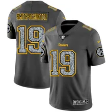 Все сшитые Питтсбург качественные мужские Steelers JuJu Smith-Schuster camo jersey