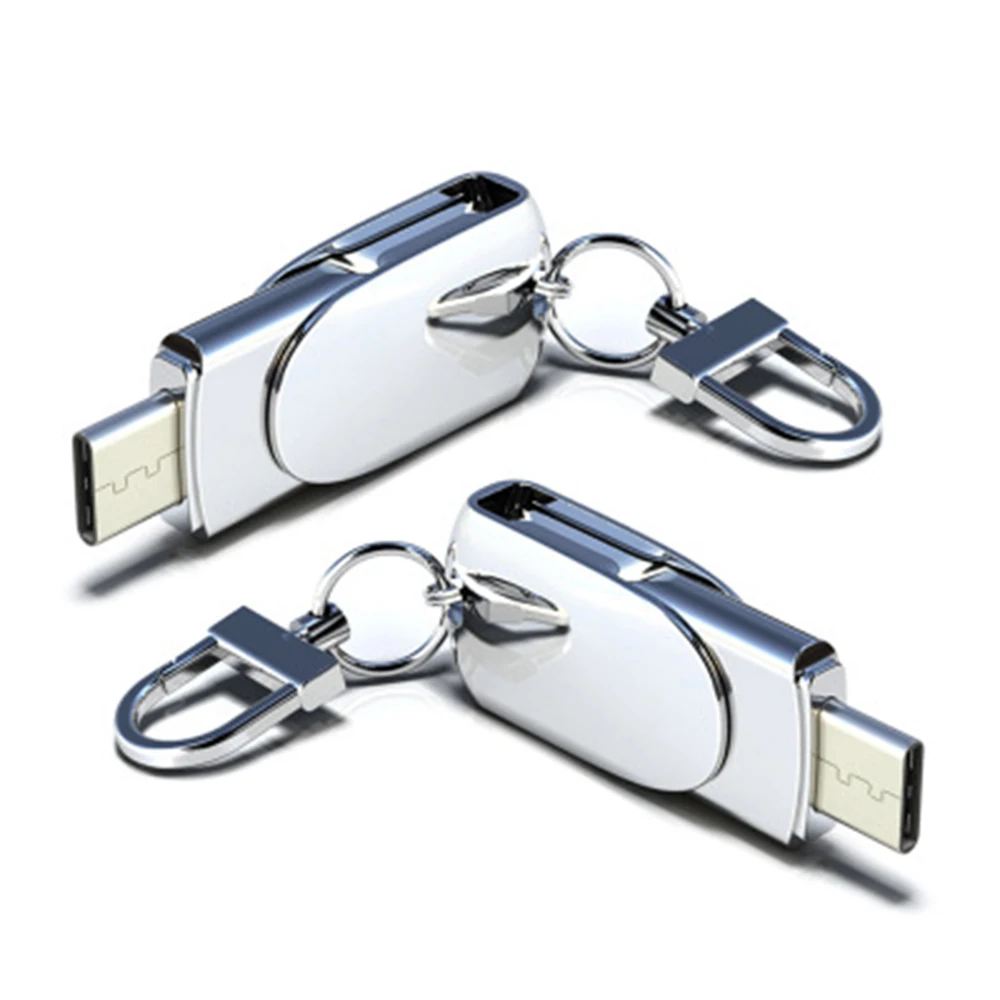 2 в 1 type-C флеш-диск usb 2,0 16 ГБ 32 ГБ 64 ГБ 128 ГБ флеш-память usb палка оригинальная Емкость Флешки высокое количество U диск - Цвет: Silver 32GB