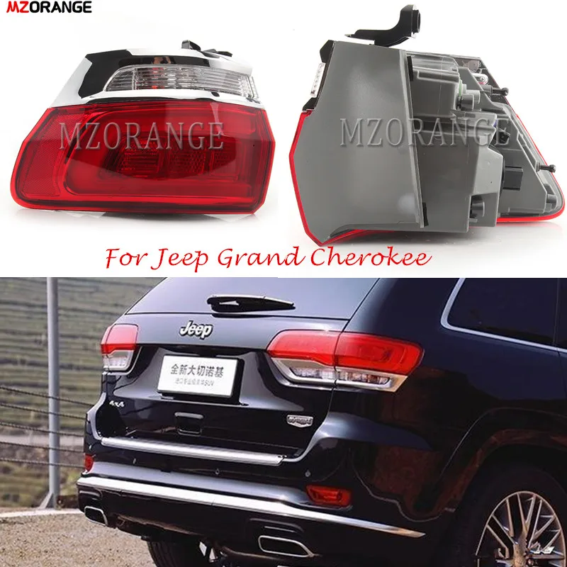 

MZORANGE For Jeep Grand Cherokee 2014 2015 2016 LED Tail Lights Rear Outer side Taillight Lamp Brake Light Rear Bumper Light