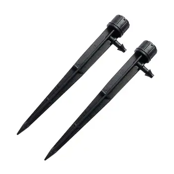 

10Pcs Micro Irrigation System 8 Holes Dripper Garden Farmland Watering Adjustable Emitters Stake Water Dripper