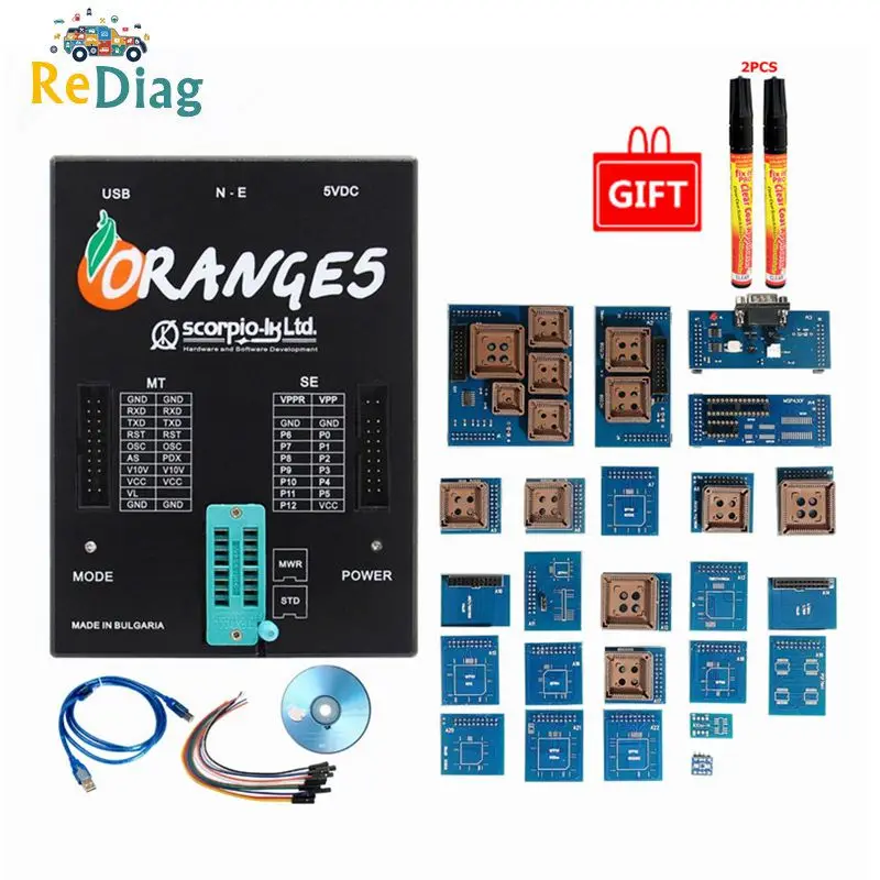 Новейший OEM Orange5 с полным адаптером профессиональный полный пакет оборудования+ Расширенная функция программного обеспечения оранжевый 5 с русским
