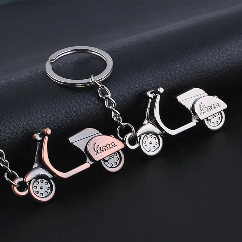 

Retro female motorcycle model metal keychain locomotive pendant key ring jewelry car motor key chain for honda yamaha volvo Audi