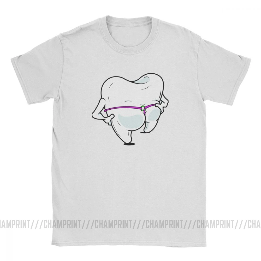 Зубная нить гигиенист футболки для мужчин зубы стоматолога летняя одежда короткий рукав забавная футболка Crewneck Чистый хлопок тройники топы