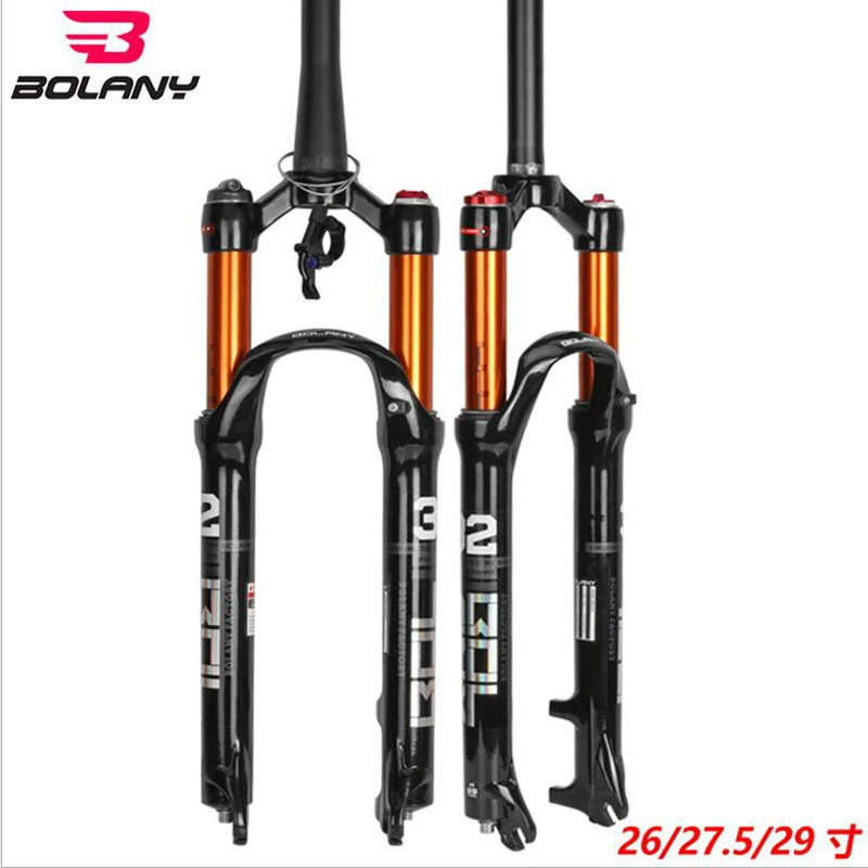 

2019 magnesium alloy mountain bike front fork air shock absorber front fork gas fork fittings 26, 27.5, 29 inches