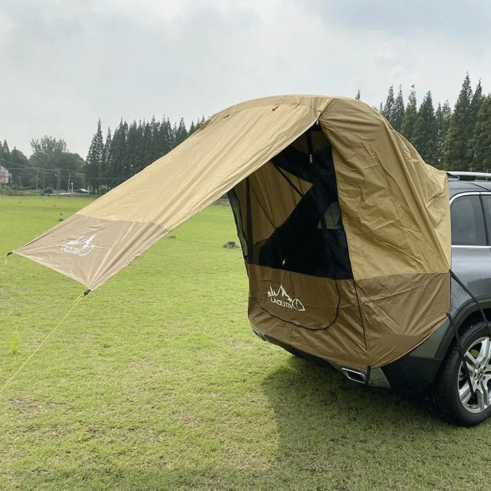 Car Trunk Tent Sunshade Rainproof For Self driving Tour Barbecue