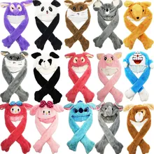 กระต่ายหมวกค่าเฉลี่ยกระต่ายหูหมวกหูหมวก WARM Plush Sweet CUTE ถุงลมนิรภัยหมวก Unicorn หมวก Unicorn Plush ของเล่นคริสต...(China)