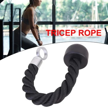 

Exercise Pull Down Adults Professional Cable Attachment Portable Tricep Rope Biceps Single Head Fitness Equipment Nylon Home Gym