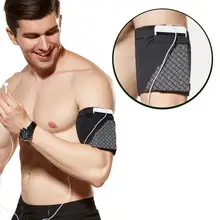Feminino masculino prático anti deslizamento exercício lado bolso estiramento workout telefone bolsa ginásio braçadeira elástica suporte de fitness esportes correndo(China)