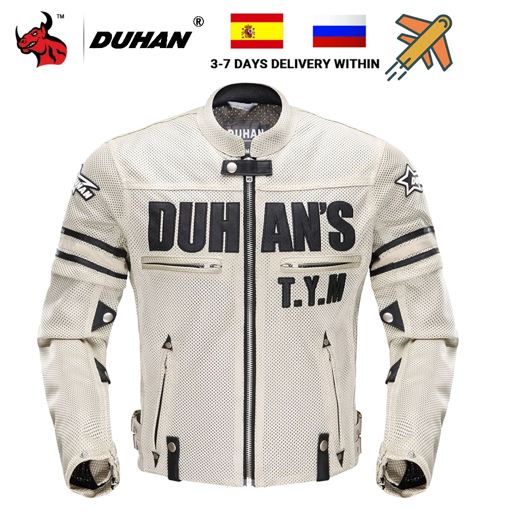 Giacca da Moto estiva DUHAN giacca da Moto Chaqueta traspirante da uomo  giacca da equitazione in Mesh Moto con protezione rimovibile - AliExpress