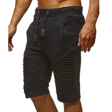 CYSINCOS мужские свободные шорты сплошной цвет карман полоса Летний стиль до колена XL 3XL шорты удобные шорты