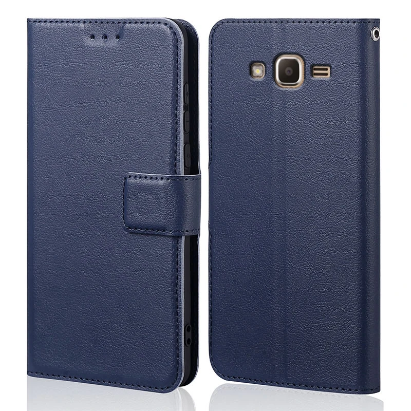 Silicone Leather Case For Coque Samsung Galaxy J1 2016 Flip Case
