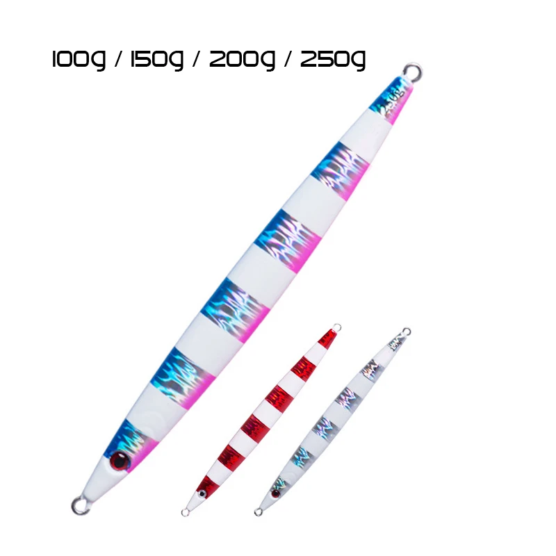 Приманка для рыбалки FANGBLUE металлическая 100/150/200/250 г светящаяся жесткая