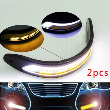 

Car Daytime Running Lights Driving Lamp High Power 20W White&amber Set