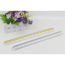 

2pcs Triangular Drawing Rule Three-edged Scale Ruler for Angle Measurement Student School Office Supply (30CM Huge Comparison