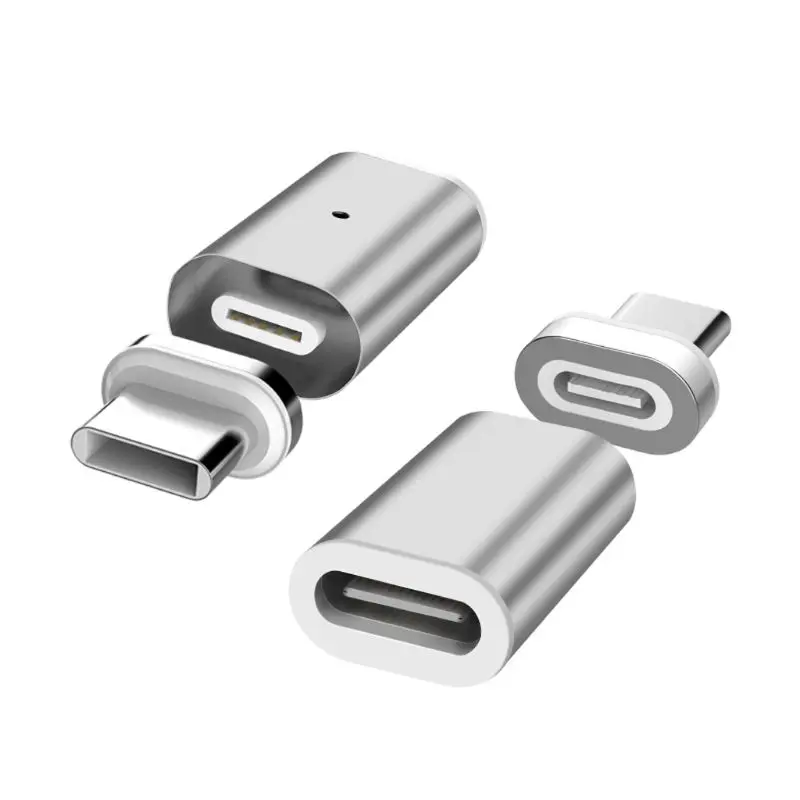 Magnetic Type C Female to Male Charge Adapter Converter for Samsung S10 S9 S8 Note 9 8 Xiaomi 9 5 Mix 6 8 Oneplus 3/5/6 Huawei