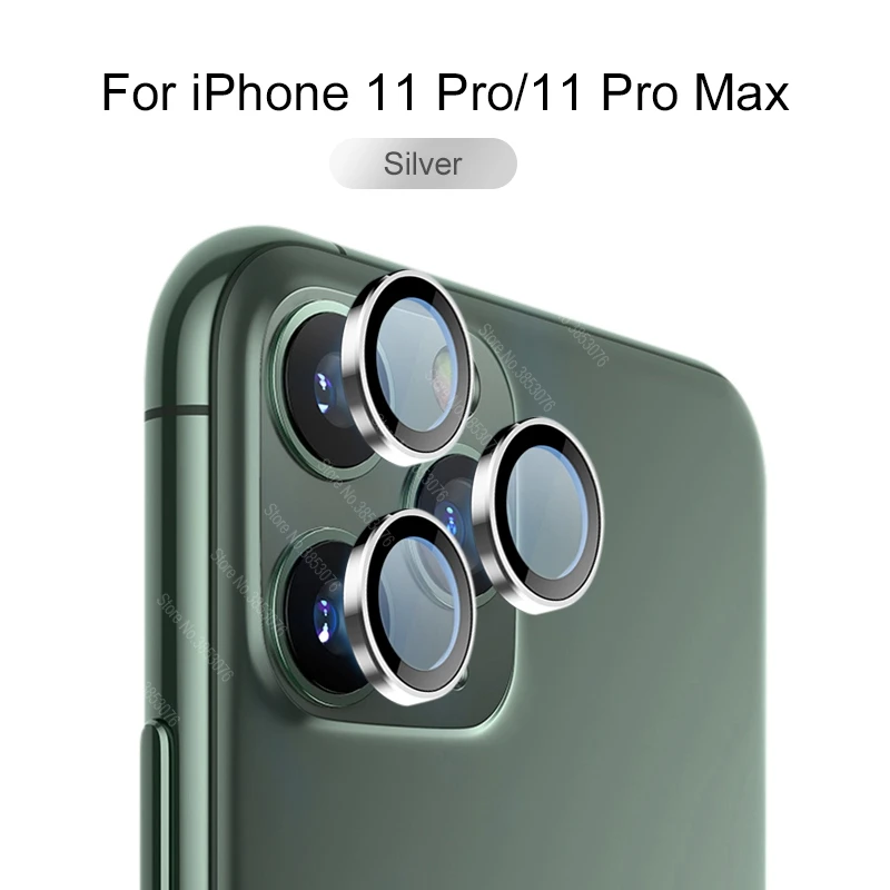 

Back Camera Screen Single Ring Glass Cover For iPhone 11 Pro Max 11 Camera Lens Metal Protective Cover For iphone 11 Pro 11 2019