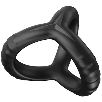 Silicone Penis Cock Ring Delay Ejaculation Super Small Chastity Cage Adjustable Penis Ring Scrotum Cockring Male Sex Toy for Men 2