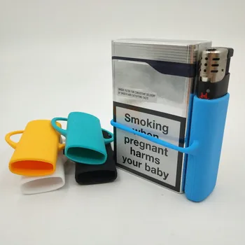 

Creative Silicone Lighter Case Portable Cigarette Lighters Box Protective Cases Smoking Lighter Sleeve Cigarette Accessories