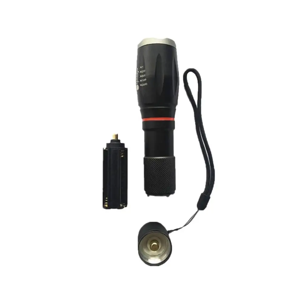 

Led Flashlight Powerful Camping Torch Aluminum Alloy Telescopic Zoomable Flash Light 40X Electric Torch