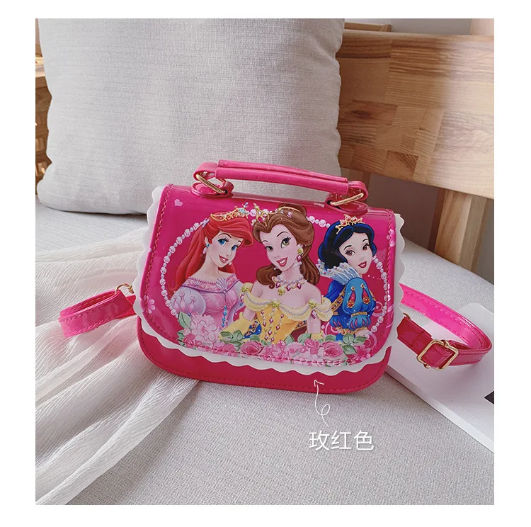 Disney princess, сумка из искусственной кожи с Минни, на ремне, Диагональная Сумка для девочек, сумка через плечо для девочек, Сумка с Микки Маусом - Цвет: 14