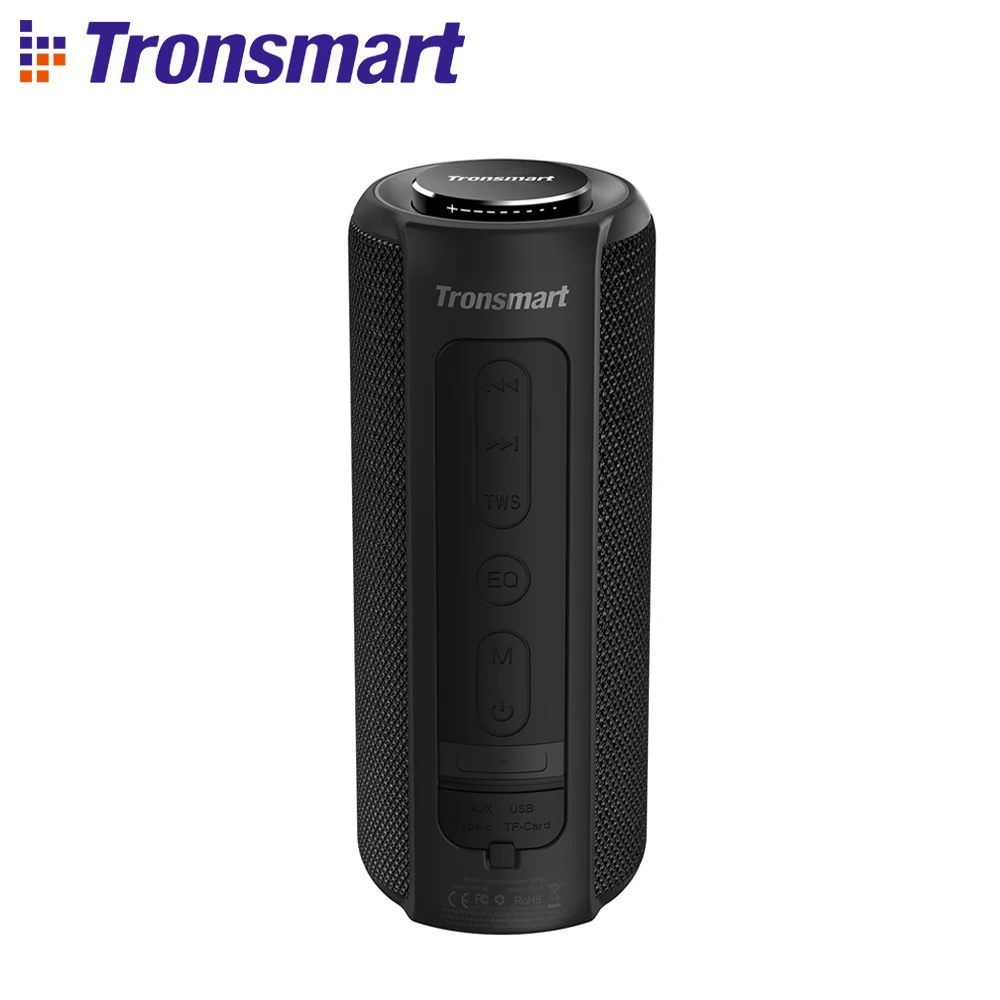 Best Tronsmart T6 Plus Bluetooth Speaker 40W Colums Portable Speaker Deep Bass Soundbar IPX6 Waterproof,SoundPulse,powerbank function