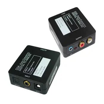 

Digital Optical Coaxial to Analog (L/R) Audio Converter, Digital to Analog Adapter for XBox PS4 Home Cinema Systems- Black