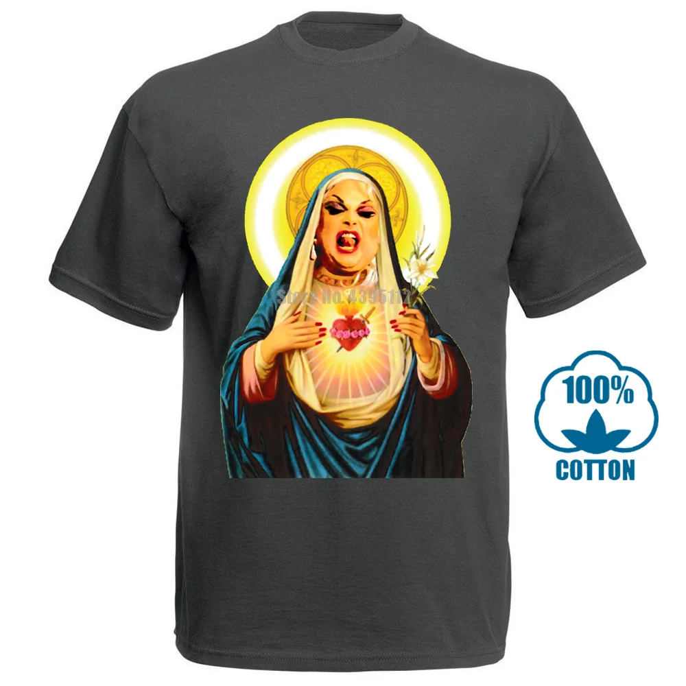 Charcoal Mens Black T Shirt Printed Divine Drag Queen John Waters Hairspray Cult S 5Xl 011376 - Цвет: Charcoal