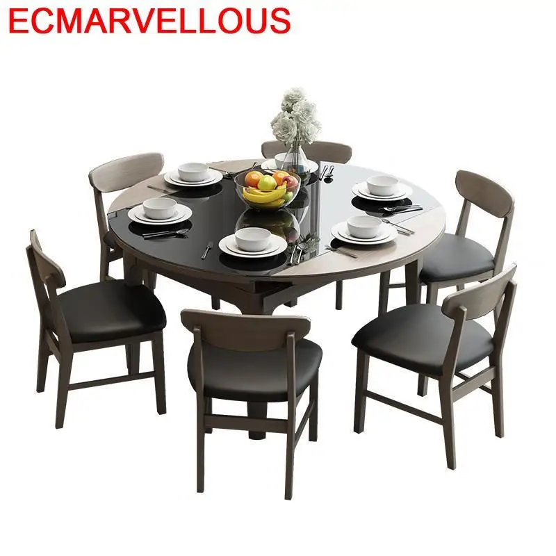 Da Pranzo A Manger Moderne Set Pliante Meja Makan Piknik Masa Sandalye Wooden Round Tablo Bureau Mesa De Jantar Dining Table | Мебель