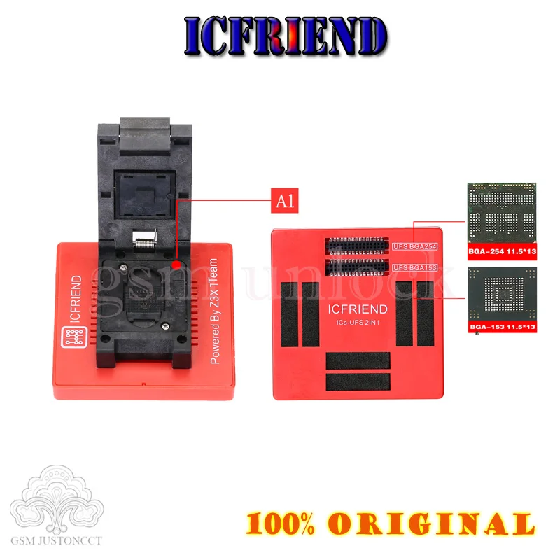 Адаптер ICFriend ufs 2 в 1 с поддержкой UFS 2021 BGA-254 для Easy J-tag plus box | Мобильные телефоны и