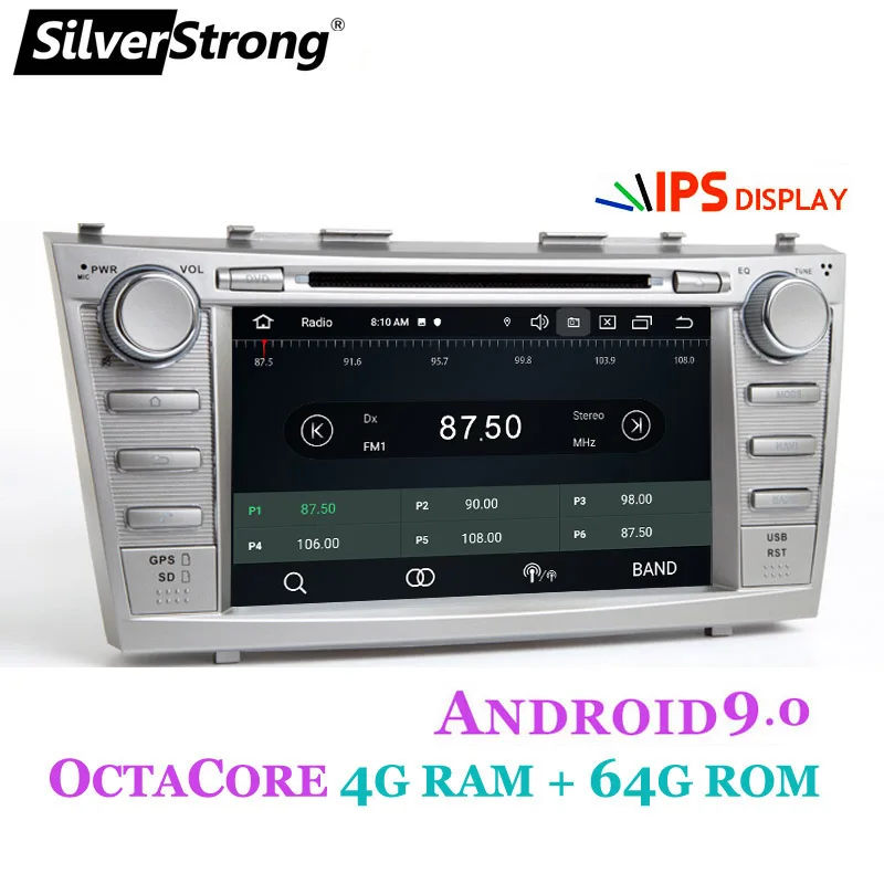 SilverStrong Android9.0 4G Автомобильный DVD 2DIN для TOYOTA CAMRY V40 AURION OctaCore 32GB DSP опция 2007 2008 2009 2010 2011 V40