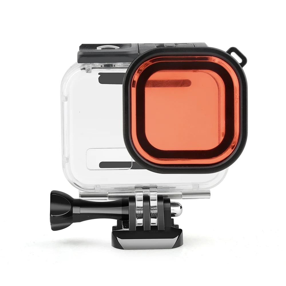 preto câmera mergulho capa protetora para gopro 8 go pro 8 acessório