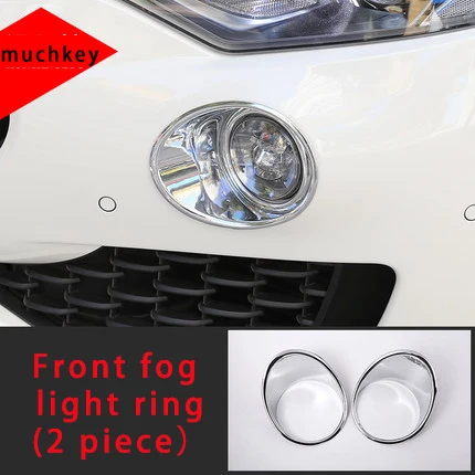light ring Для Maserati levante передняя противотуманная фара кольцо хромированная формовочная отделка 2 шт - Цвет: light ring