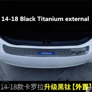 Применяется только для(левый руль) 14-19 Toyota corolla Steinless стальной задний предохранитель, багажник добро пожаловать педали модификации украшения - Цвет: 2014-2018 corolla