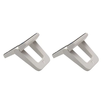 

1pair Invisible Design Non Slip Cooling Holder Reading Ergonomic Universal Home Laptop Stand Portable Foldable ABS Hands Free