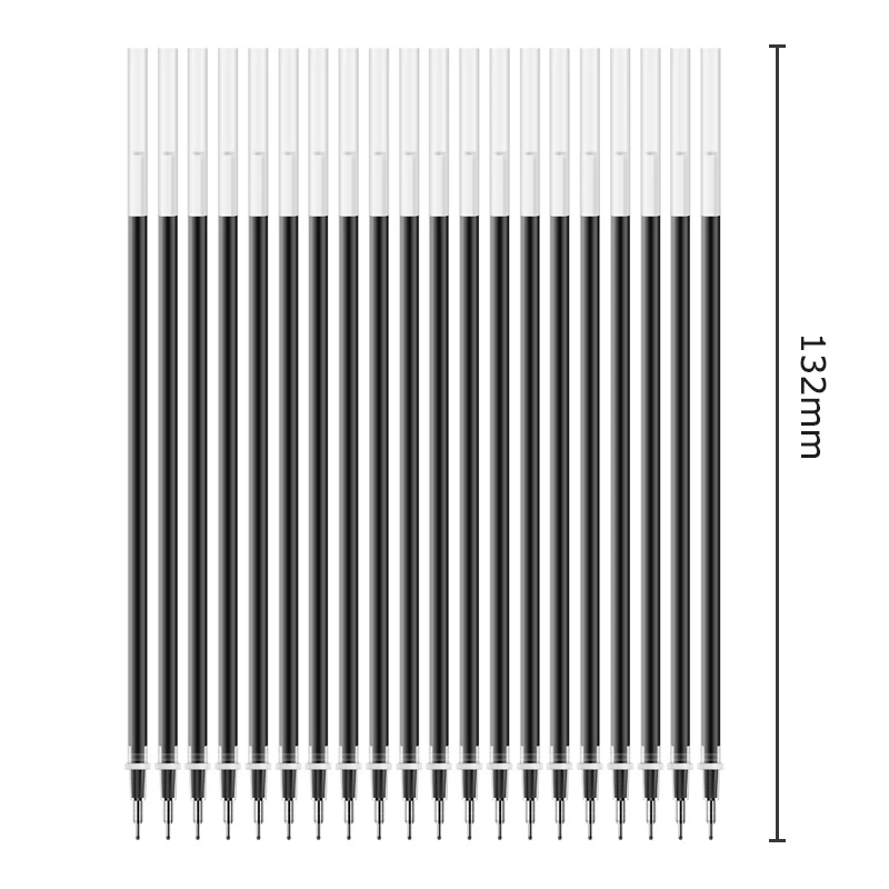 Deli 20 шт./лот, пористые чернила для ручек, гелевая ручка, заправка, нейтральная ручка, хорошее качество, заправка, черные, 0,38 мм, заправка, для офиса и школы
