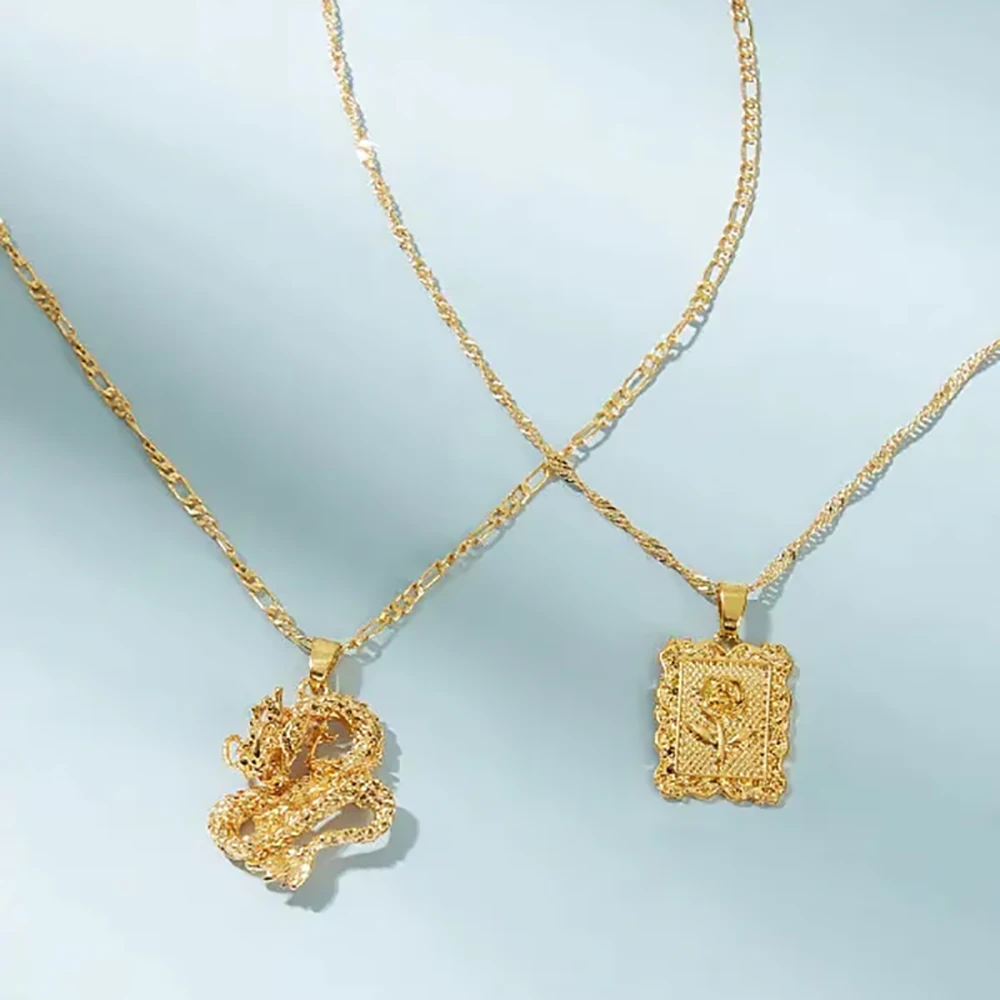 MAA-OE Bohemia Portrait Alloy Gold Coin Pendant Necklaces For Women Vintage Rose Fashion Long Necklace 2019 Jewelry Gifts - Image 5