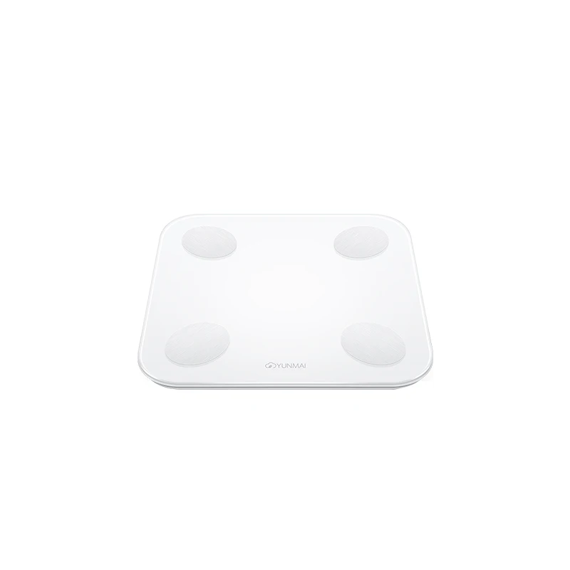 XIAOMI MiJIA YUNMAI Смарт мама детские напольные весы mini2 вес ванной BMI фитнес электронный светодиодный цифровой bluetooth приложение - Цвет: White