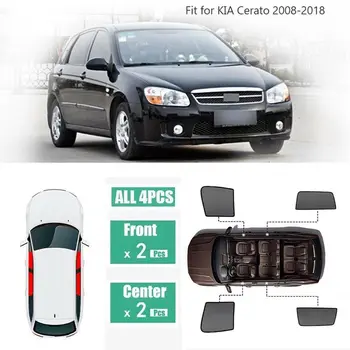 

4Pcs Windows Sunshade UV Ray Protector Mesh Block Privacy Visor For Kia Cerato 08-18