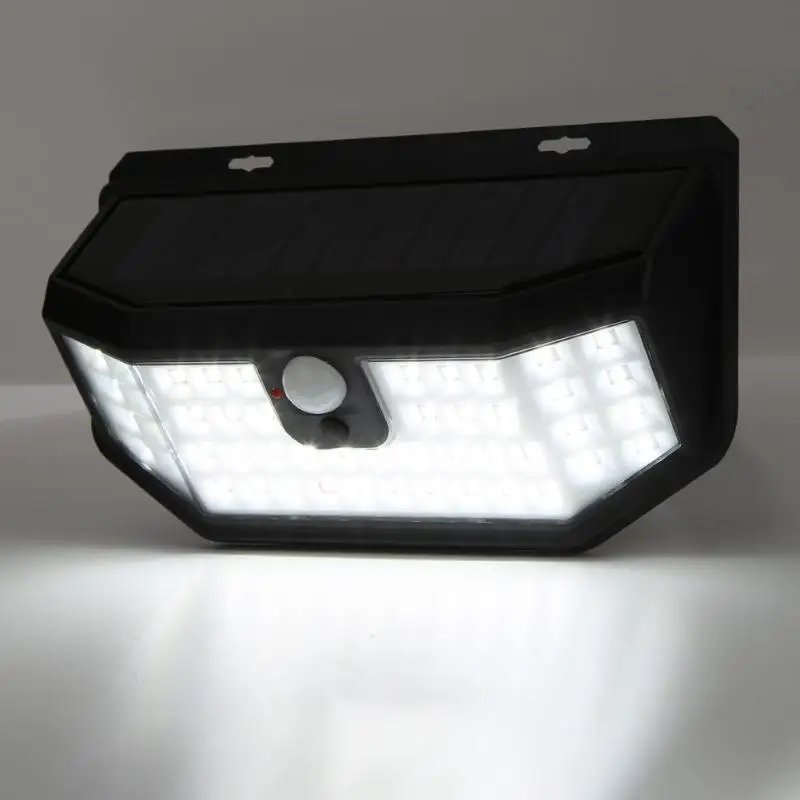 48LED солнечный датчик движения настенный светильник USB Перезаряжаемый водонепроницаемый светильник для двора