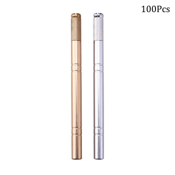 

100Pcs Hand-carved eyebrow eyeliner handmade knife Cross-shaped Korean fogging eyebrow knife holder tattoo tool eyebrow pen